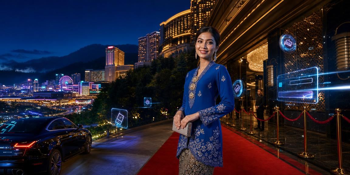 Pemain dengan baju kurung di Genting Highlands menikmati hiburan kasino melalui platform 84000